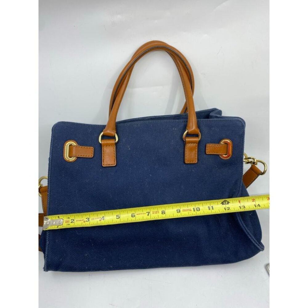 MICHAEL KORS Blue Inter Woven Canvas Shoulder Bag - Picture 7 of 16